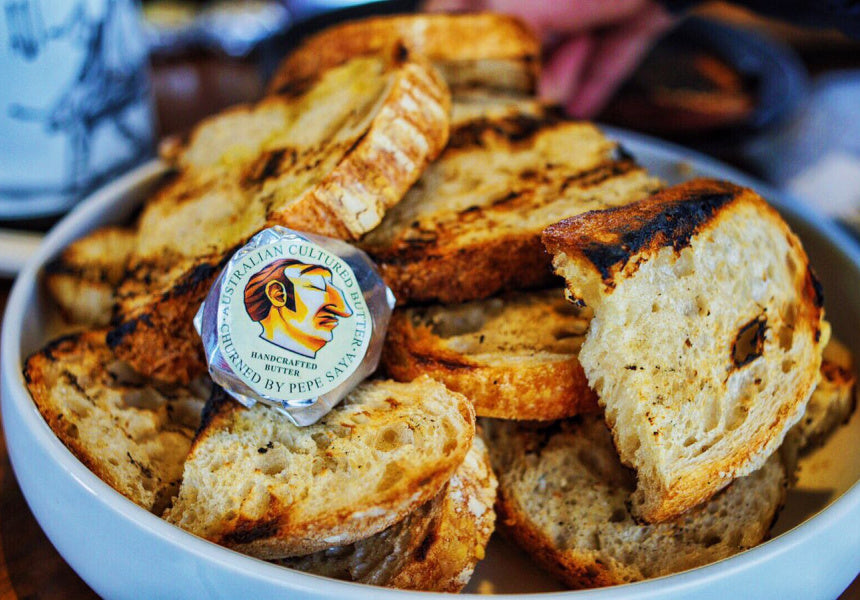 Pepe Saya Australian Salted Cultured Butter – 0.5 oz Portions, 100/Case