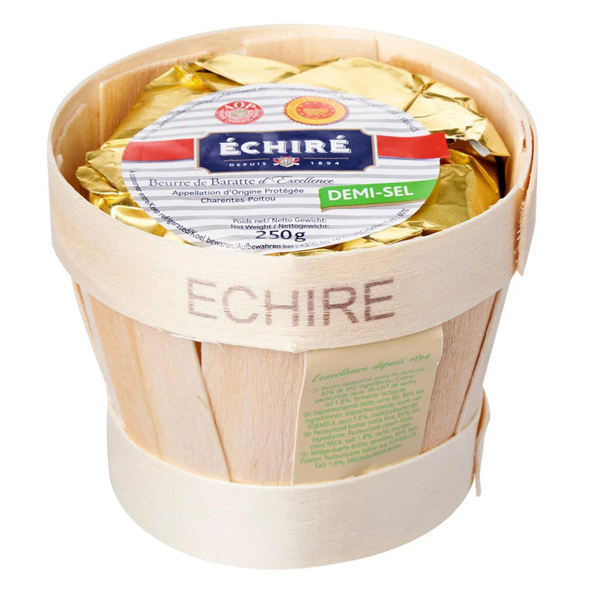 Échiré French AOC Salted Butter Basket – 8.8 oz