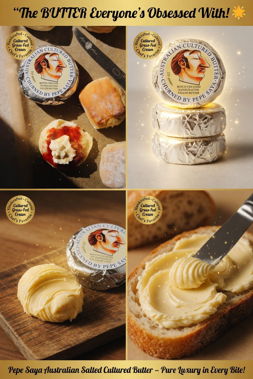 Pepe Saya Australian Salted Cultured Butter – 7 oz