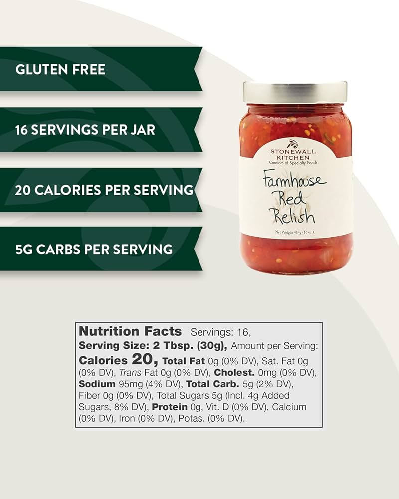 Farmhouse Red Relish by Stonewall Kitchen - Gluten Free