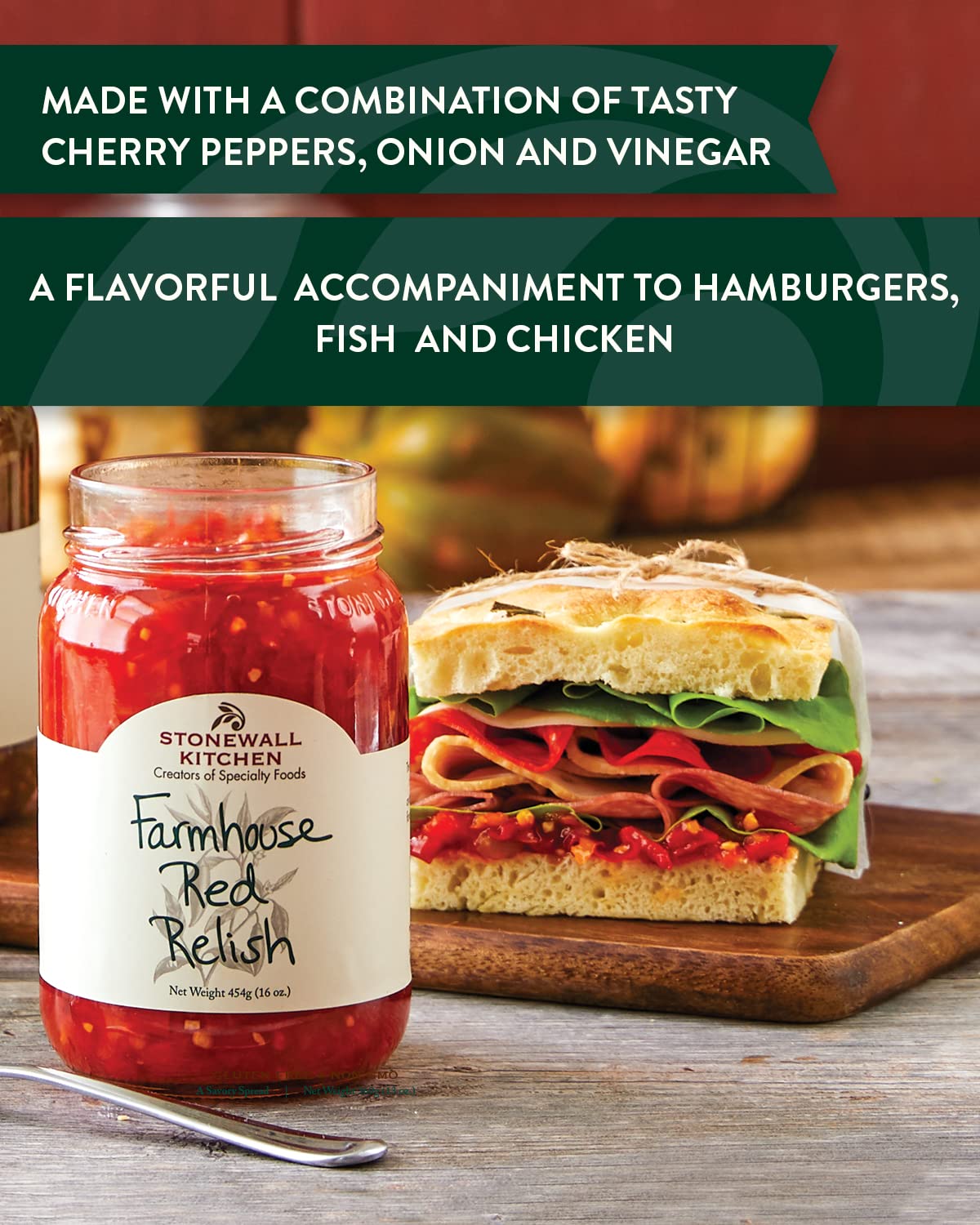 Farmhouse Red Relish by Stonewall Kitchen - Gluten Free