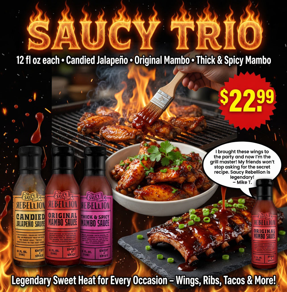 Saucy Rebellion Saucy Trio – 3 × 12 oz
