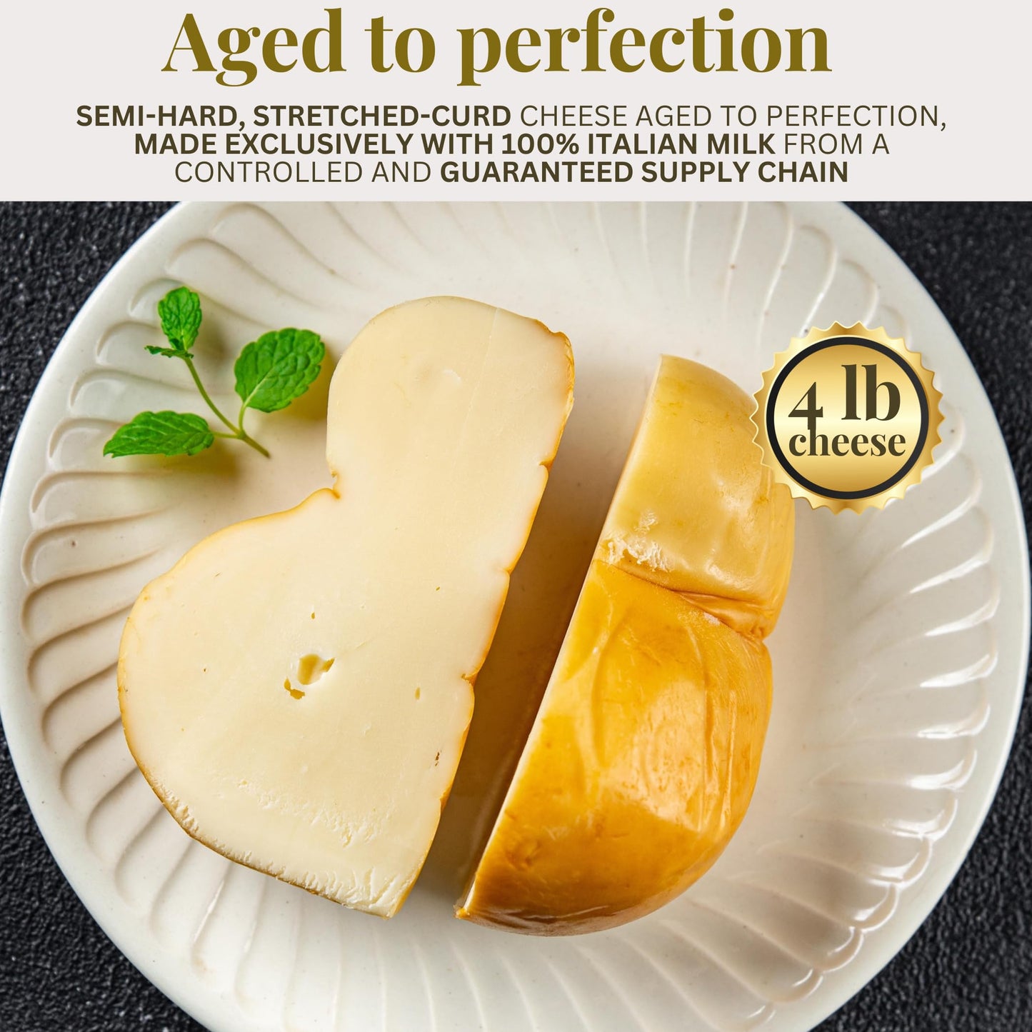 Caciocavallo La Soresina Italian Semi-Hard Cheese – 4 lb