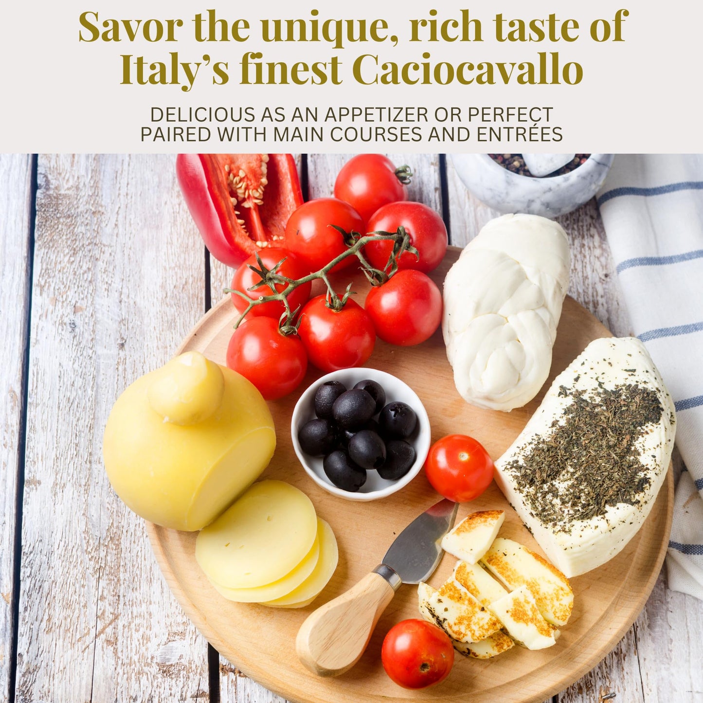 Caciocavallo La Soresina Italian Semi-Hard Cheese – 4 lb