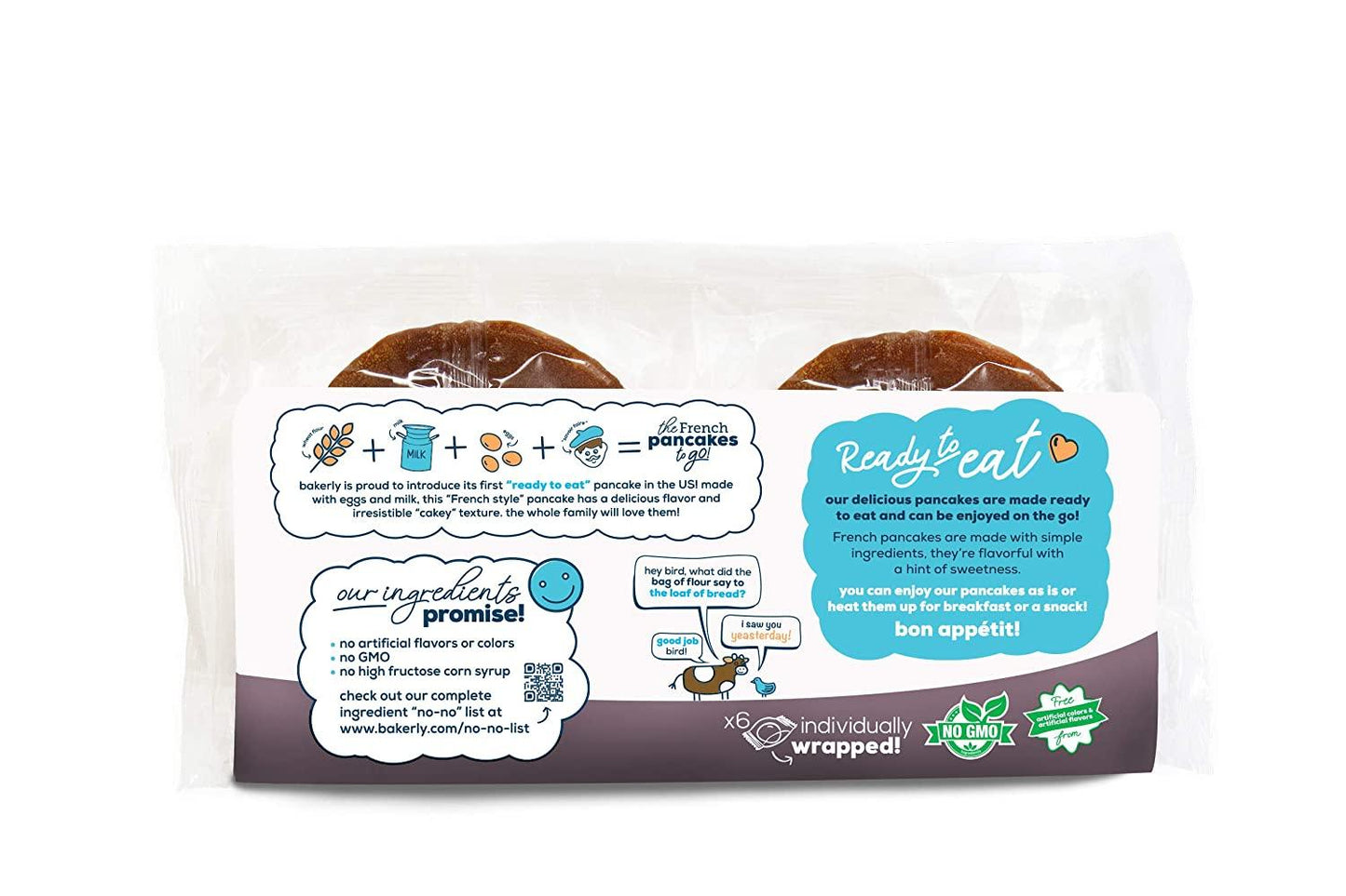 Bakerly French Pancakes To Go – Non-GMO