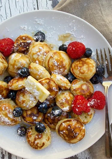 Poffertjes Dutch-Style Mini Pancake Bites – 1.1 lb, 6/Case