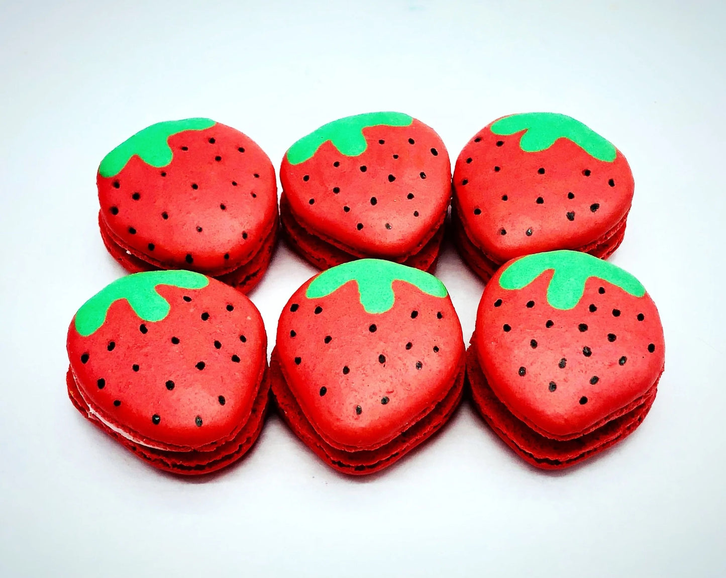 Strawberry Shaped French Strawberry Macarons – Pure Joy in Every Bite