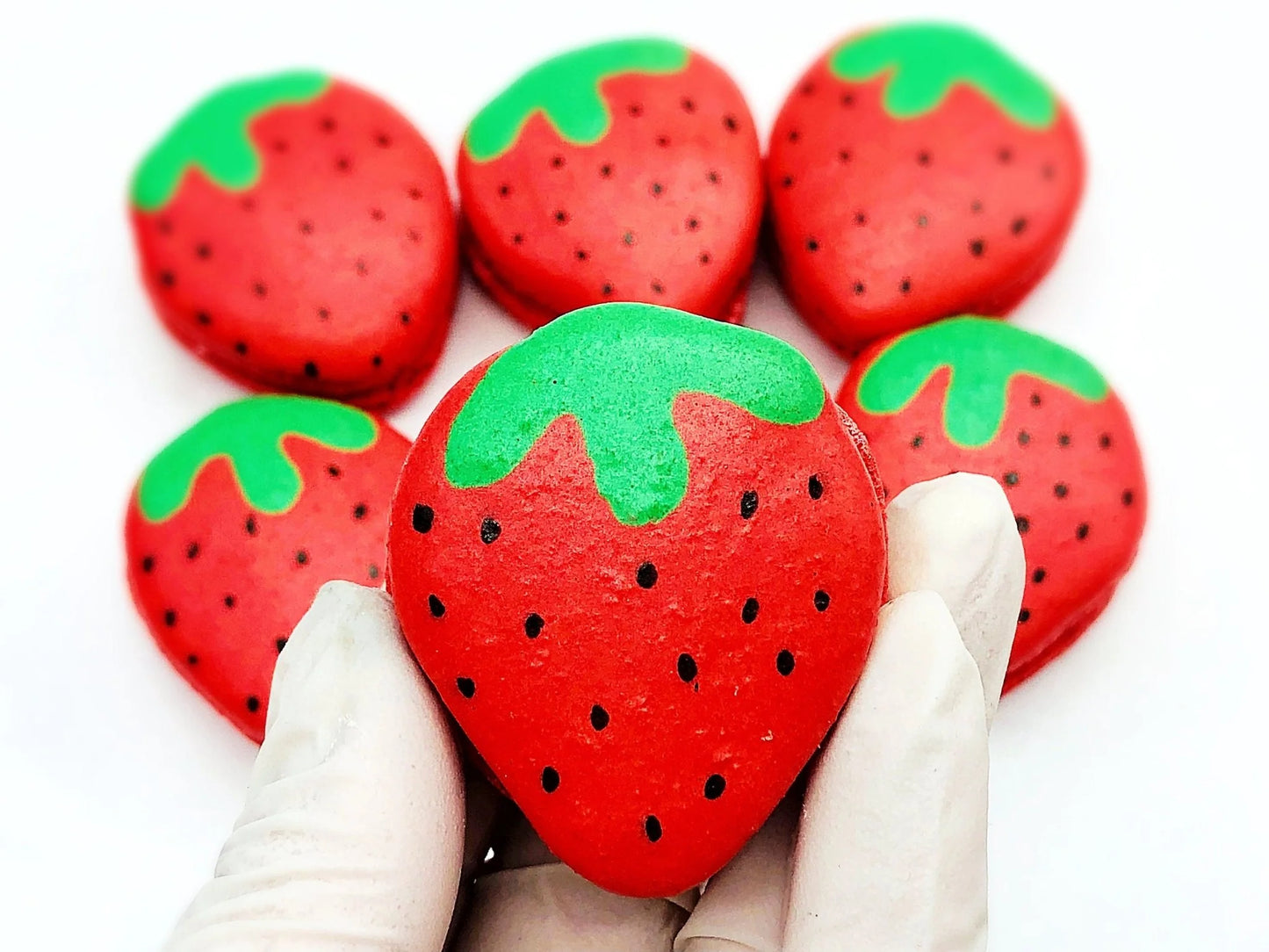 Strawberry Shaped French Strawberry Macarons – Pure Joy in Every Bite
