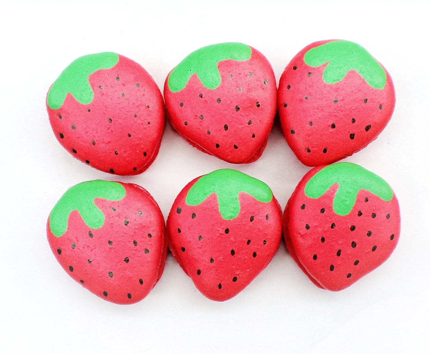 Strawberry Shaped French Strawberry Macarons – Pure Joy in Every Bite