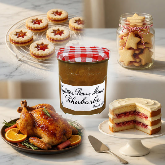 Bonne Maman Rhubarb Jam, 13 oz