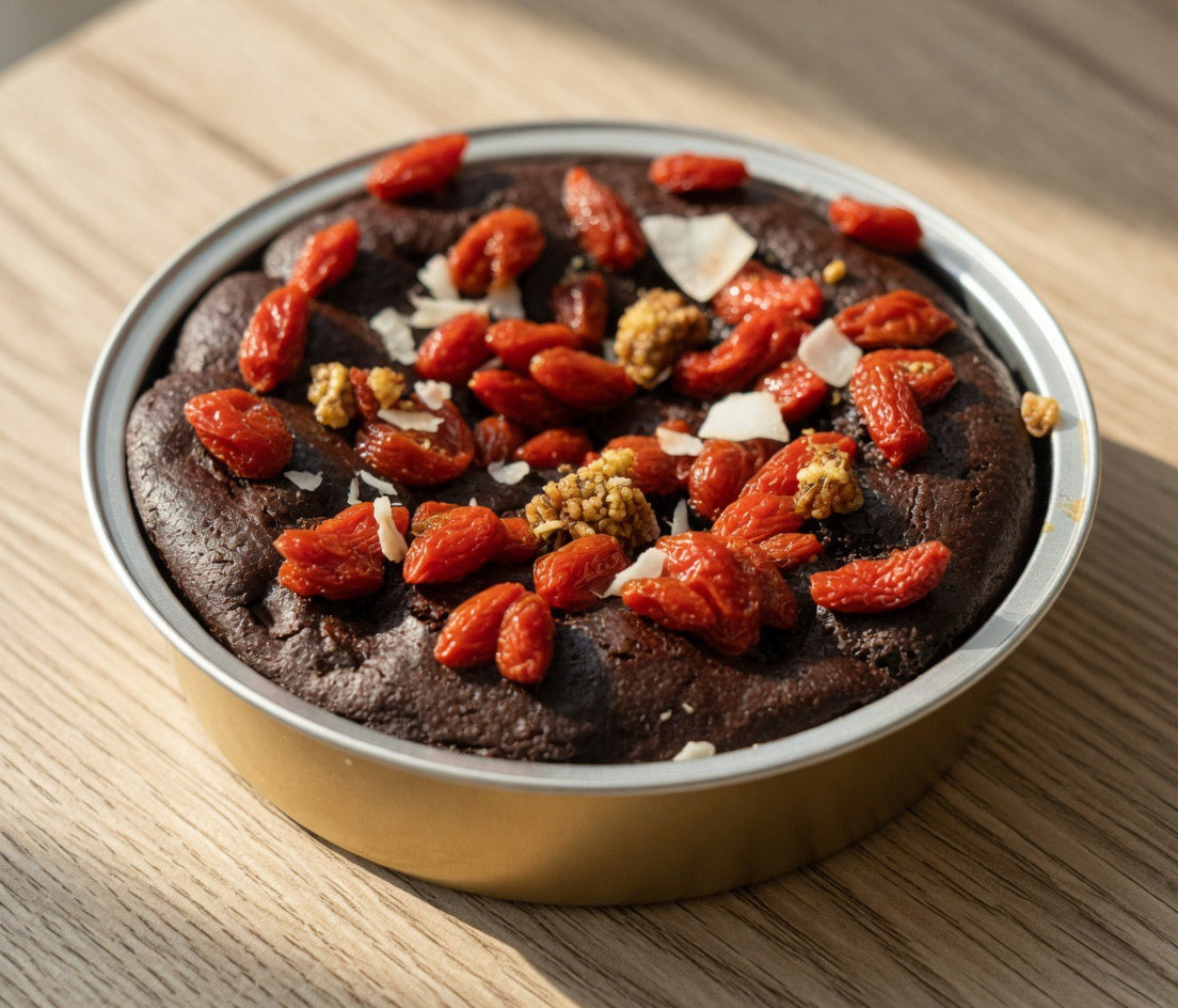 Goji Berry Brownie, Gluten-Free & Vegan
