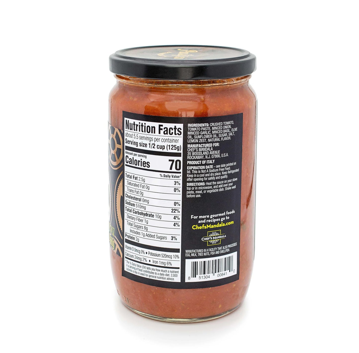 Pastificio Mandala Sicilian Lemon & Basil Tomato Pasta Sauce – 24 oz
