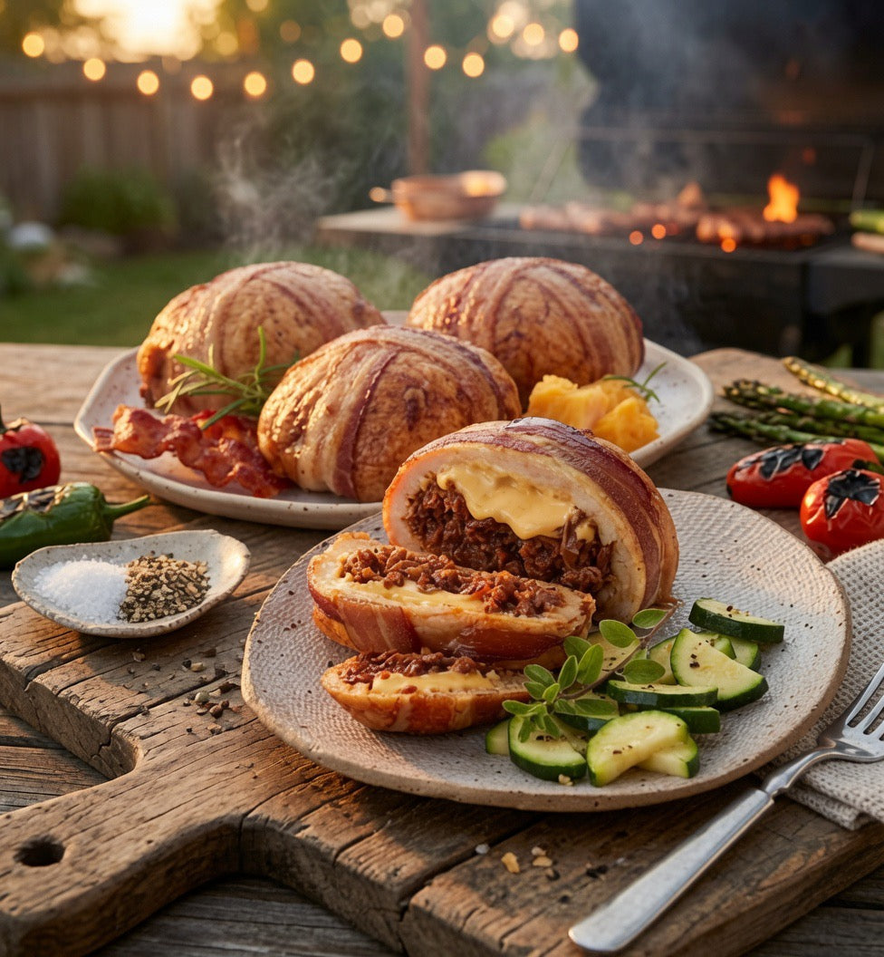 Barbecue Brisket & Cheddar Cheese-Stuffed Mesquite Chicken Breasts, 12 oz - includes 4
