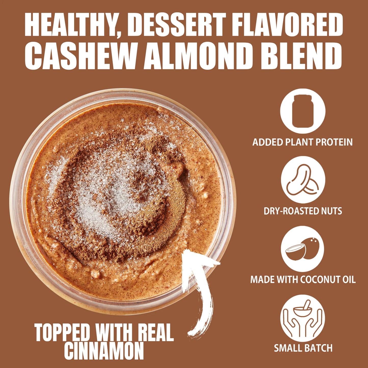 Cinnamon Sugar Cookie Cashew Almond Butter (Vegan, Gluten-Free)