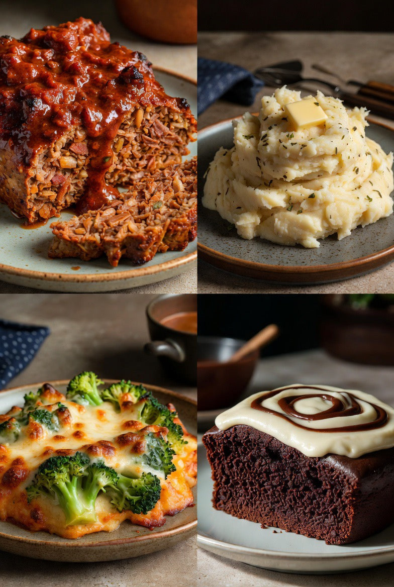 Hearty Homestyle Classic Meatloaf Dinner for Two