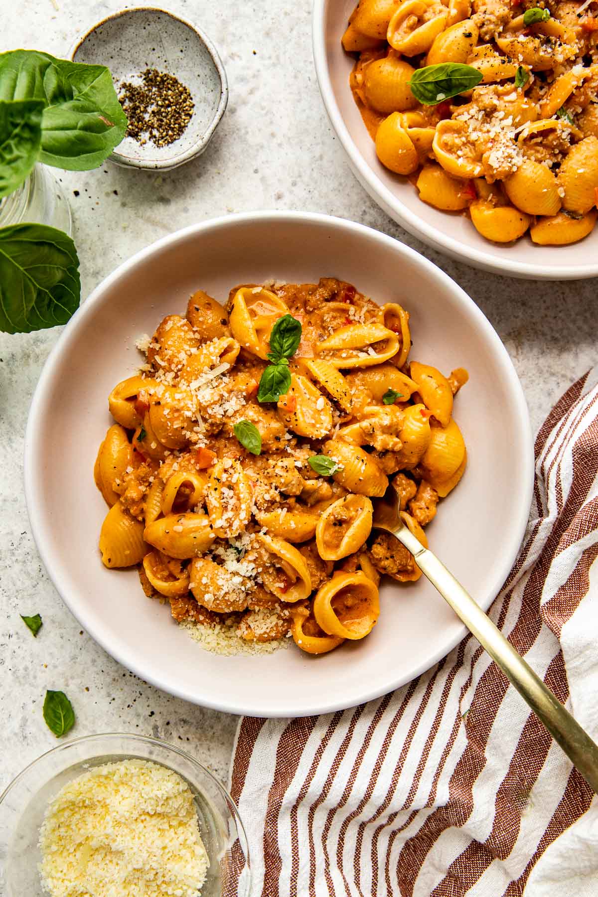 Sprouted Spelt Sourdough Shell Pasta