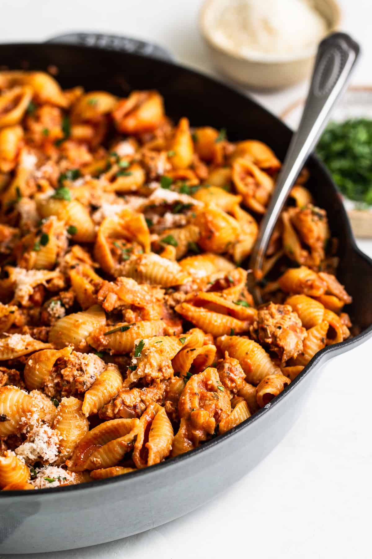 Sprouted Spelt Sourdough Shell Pasta