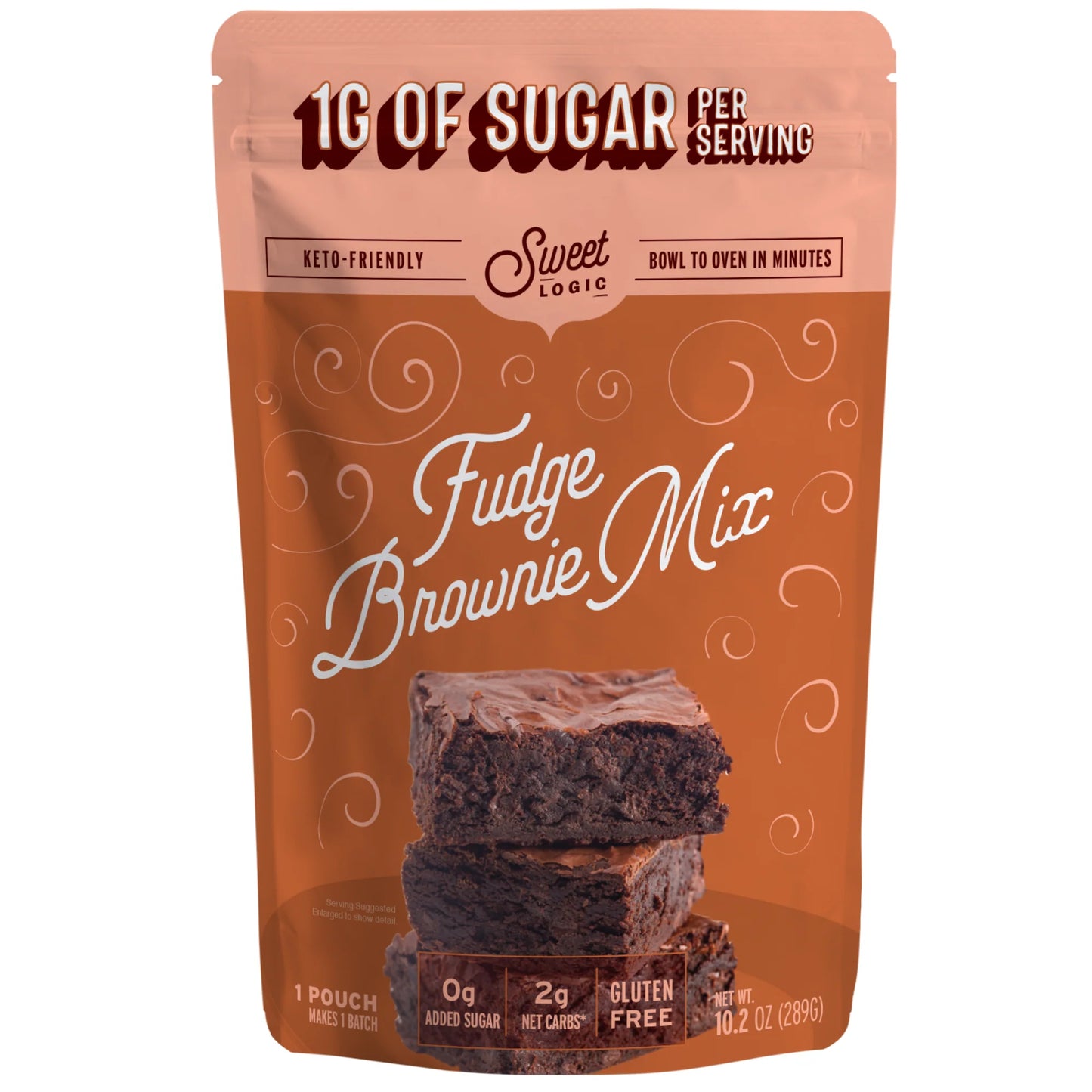 Keto Fudge Brownie Mix, Low Carb, Low Sugar - Gluten Free