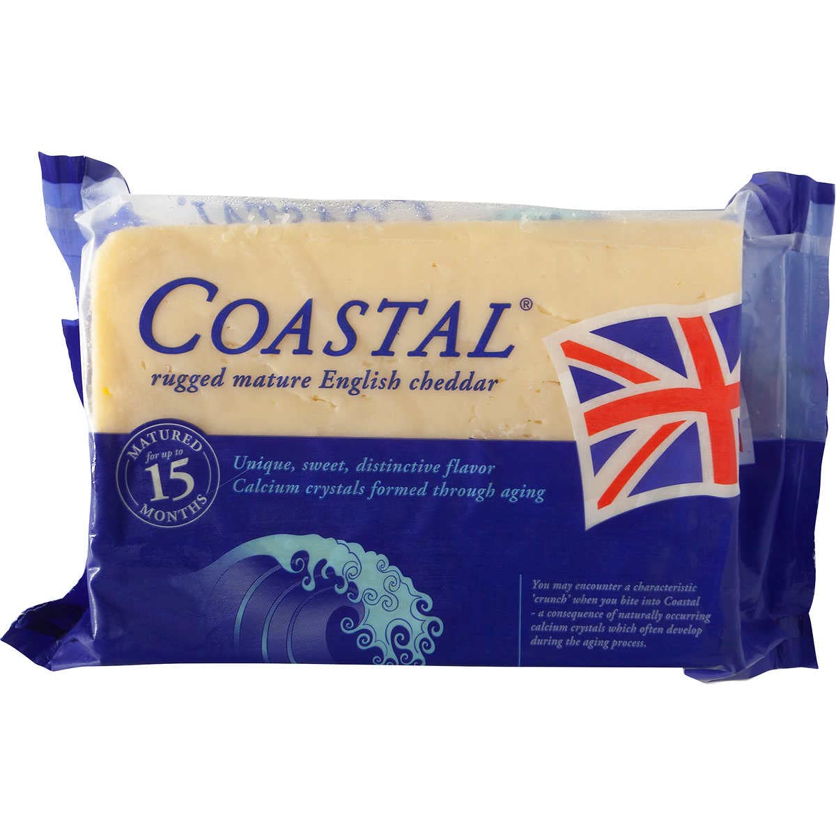 Coastal Cheddar Cheese – Cut Fresh 1 lb - Imported from Ford Farm, Dorchester, England