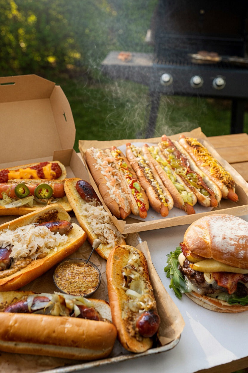 Grillmaster’s Backyard Classics Box - Burgers, Brats & Hotdogs