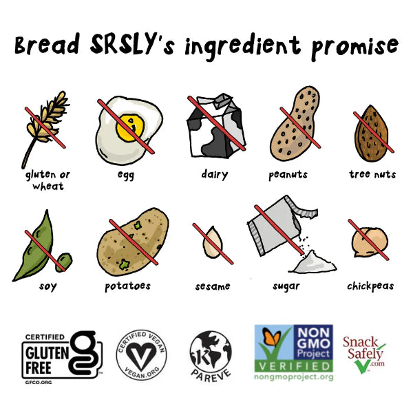 Classic Gluten-Free Sourdough Bread Loaf - Pack of 3
