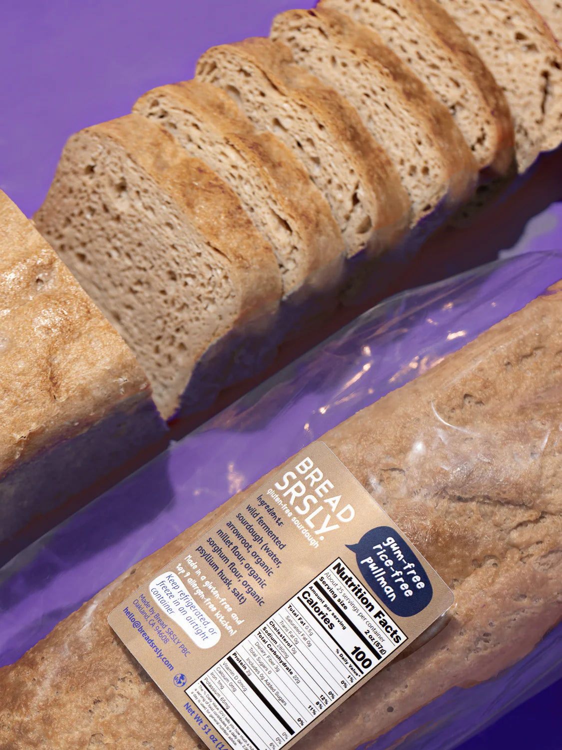 Gum-Free, Rice-Free Gluten-Free Sourdough Bread, 2 XL Loaves