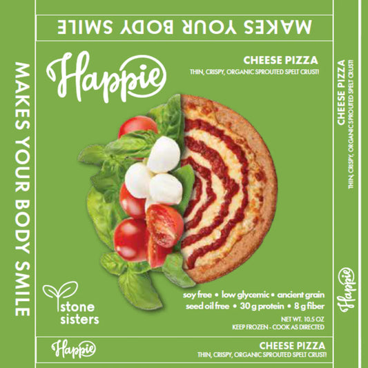 Happie Combo Case - Cheese Pizzas & Organic Sprouted Spelt Crusts