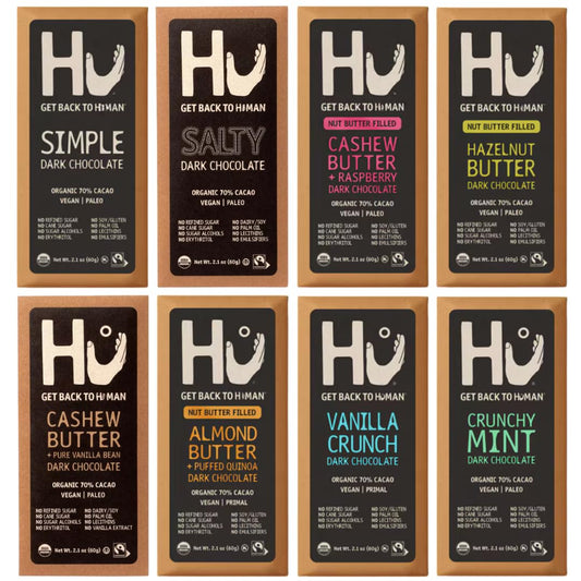 HU Dark Chocolate Bars Variety Pack of 8