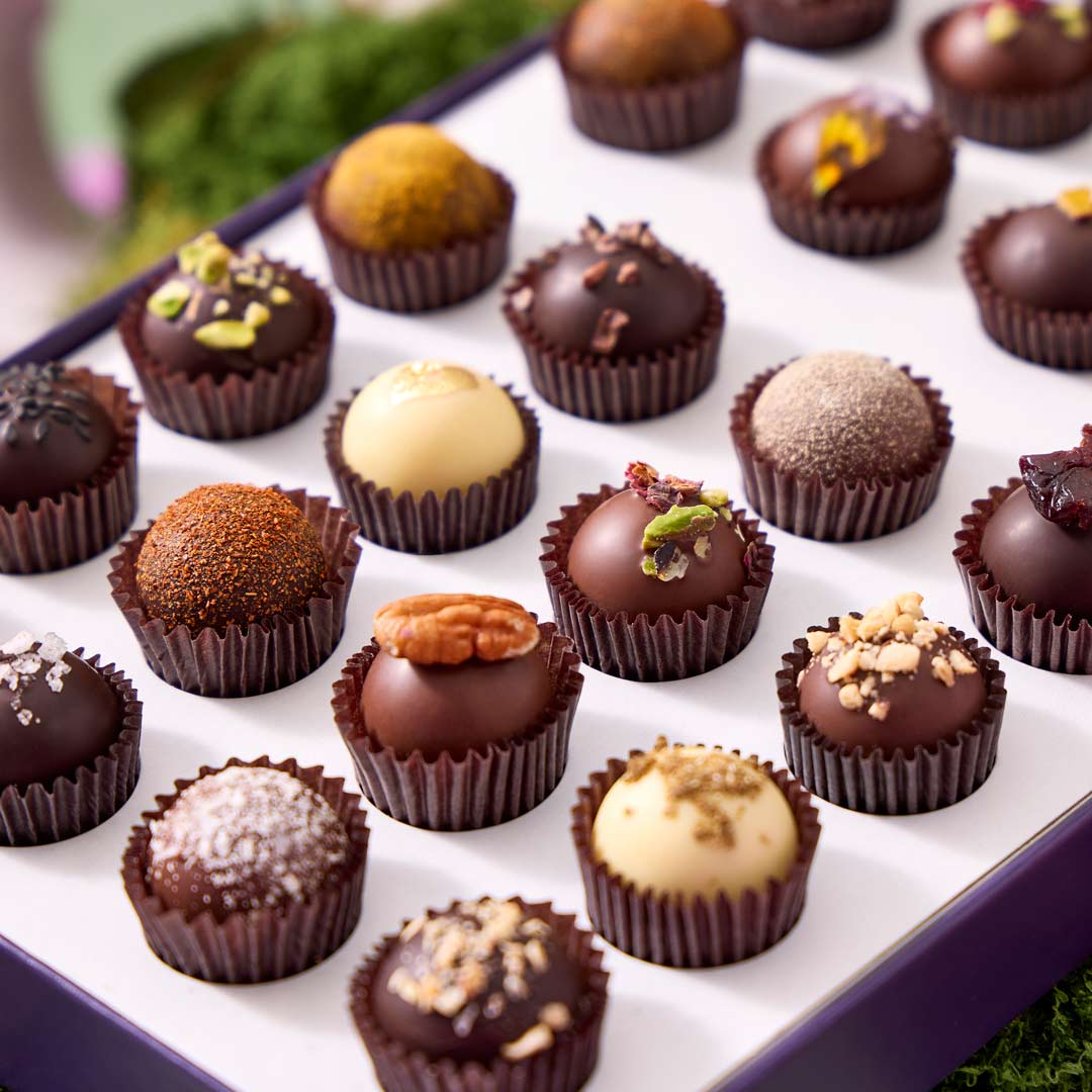 Vosges Haut-Chocolat Milk & Dark Chocolate Truffle Set – 96 Pieces, 6 Signature Flavors