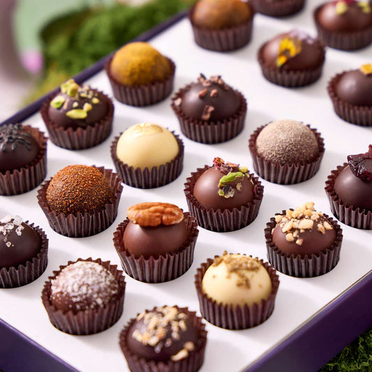 Vosges Haut-Chocolat Milk & Dark Chocolate Truffle Set – 96 Pieces, 6 Signature Flavors