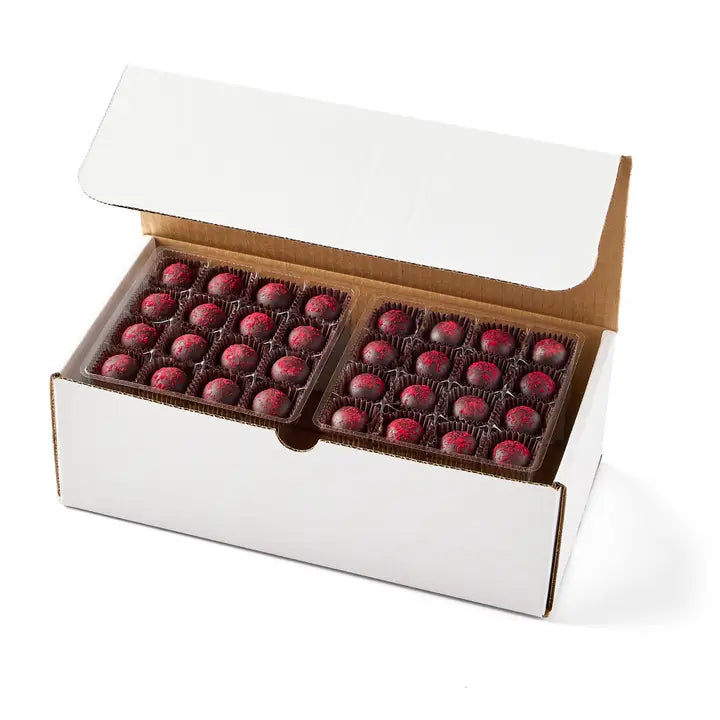 Vosges Haut-Chocolat, Dark Chocolate Red Raspberry Truffle Set, 72% Cacao – 96 Pieces