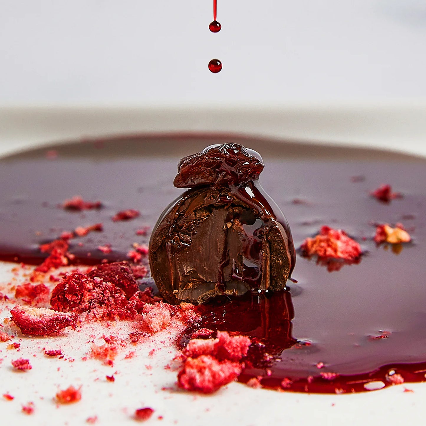 Vosges Haut-Chocolat, Dark Chocolate Red Raspberry Truffle Set, 72% Cacao – 96 Pieces