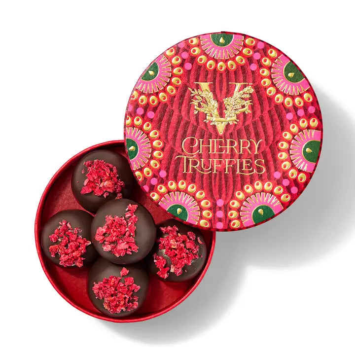 Vosges Haut-Chocolat, Dark Chocolate  Cherry Truffle Gift Box, 72% Cacao, Vegan