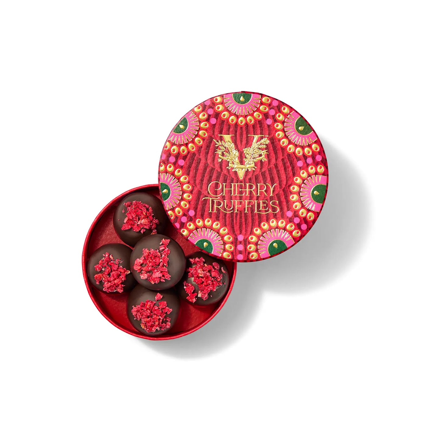 Vosges Haut-Chocolat, Dark Chocolate  Cherry Truffle Gift Box, 72% Cacao, Vegan