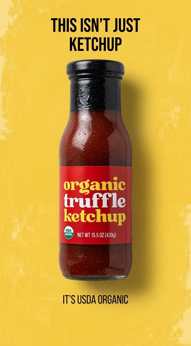 daRosario USDA Organic White Truffle Ketchup 9.5 oz