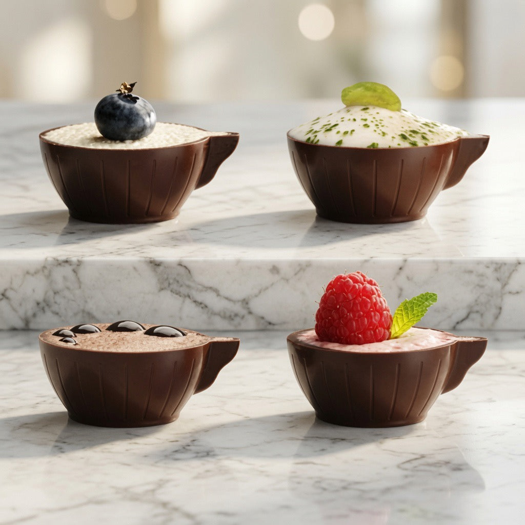 Belgian Dark Chocolate Gourmet Coffee Cups – 168/Case