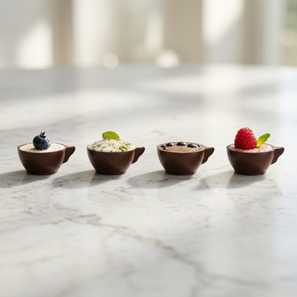 Belgian Dark Chocolate Gourmet Coffee Cups – 168/Case