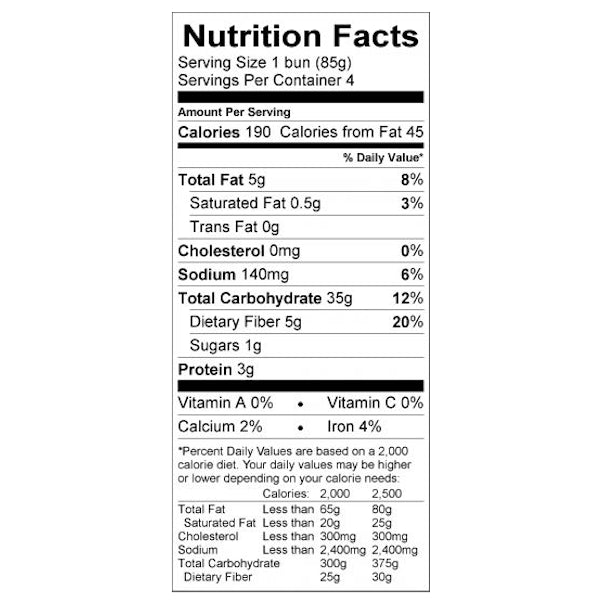 Bakery Fresh Gluten-Free Vegan Hot Dog Buns (4 Per Pack)
