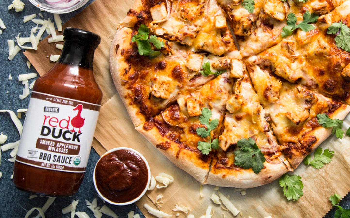 Red Duck Smoked Applewood Molasses Organic BBQ Sauce, 17 oz
