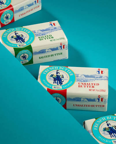PDO Isigny Sainte-Mère Salted Churned Butter (7 oz) – Premium French Beurre Demi-Sel | Additive-Free Import from Normandy