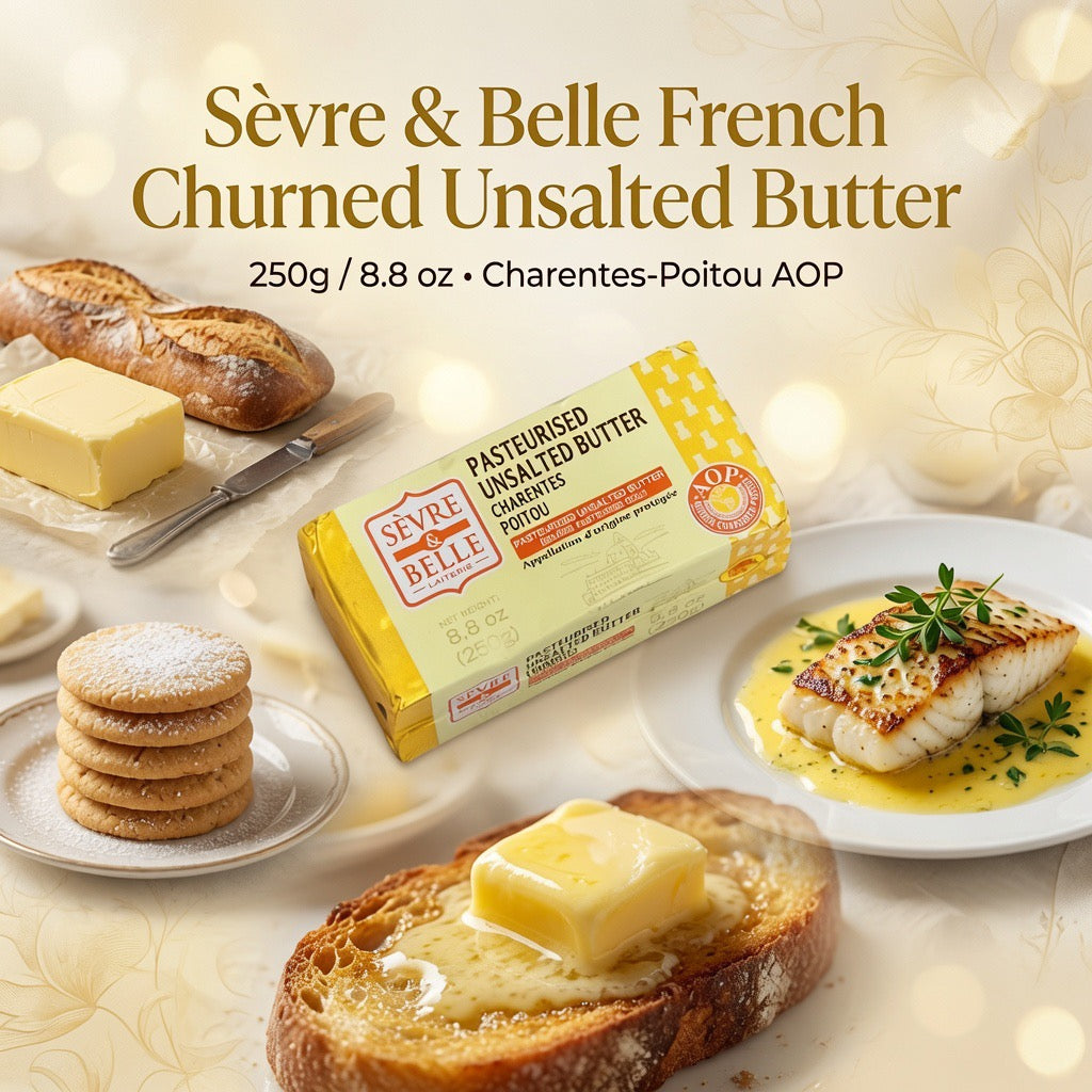 Sèvre & Belle French Churned Unsalted Butter (250g / 8.8 oz)