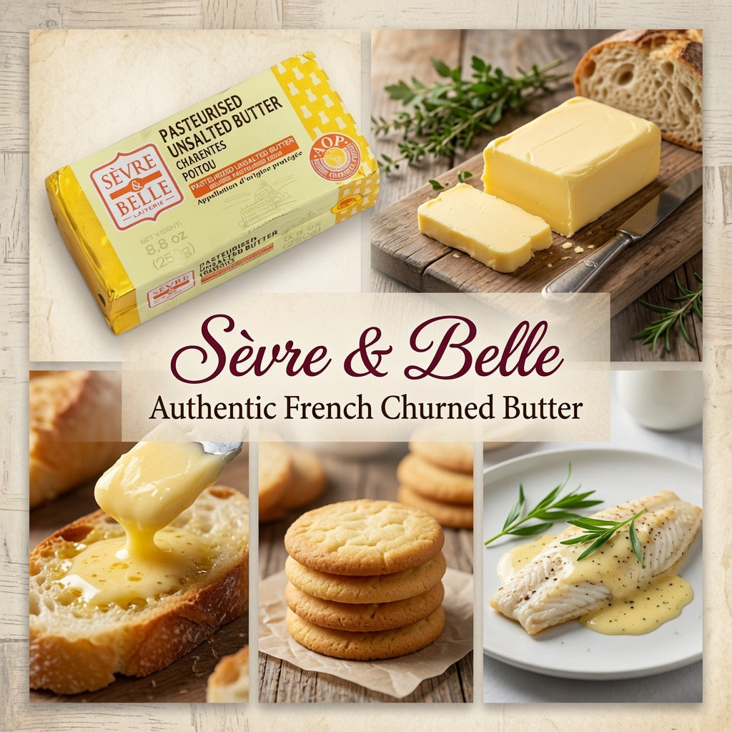 Sèvre & Belle French Churned Unsalted Butter (250g / 8.8 oz)