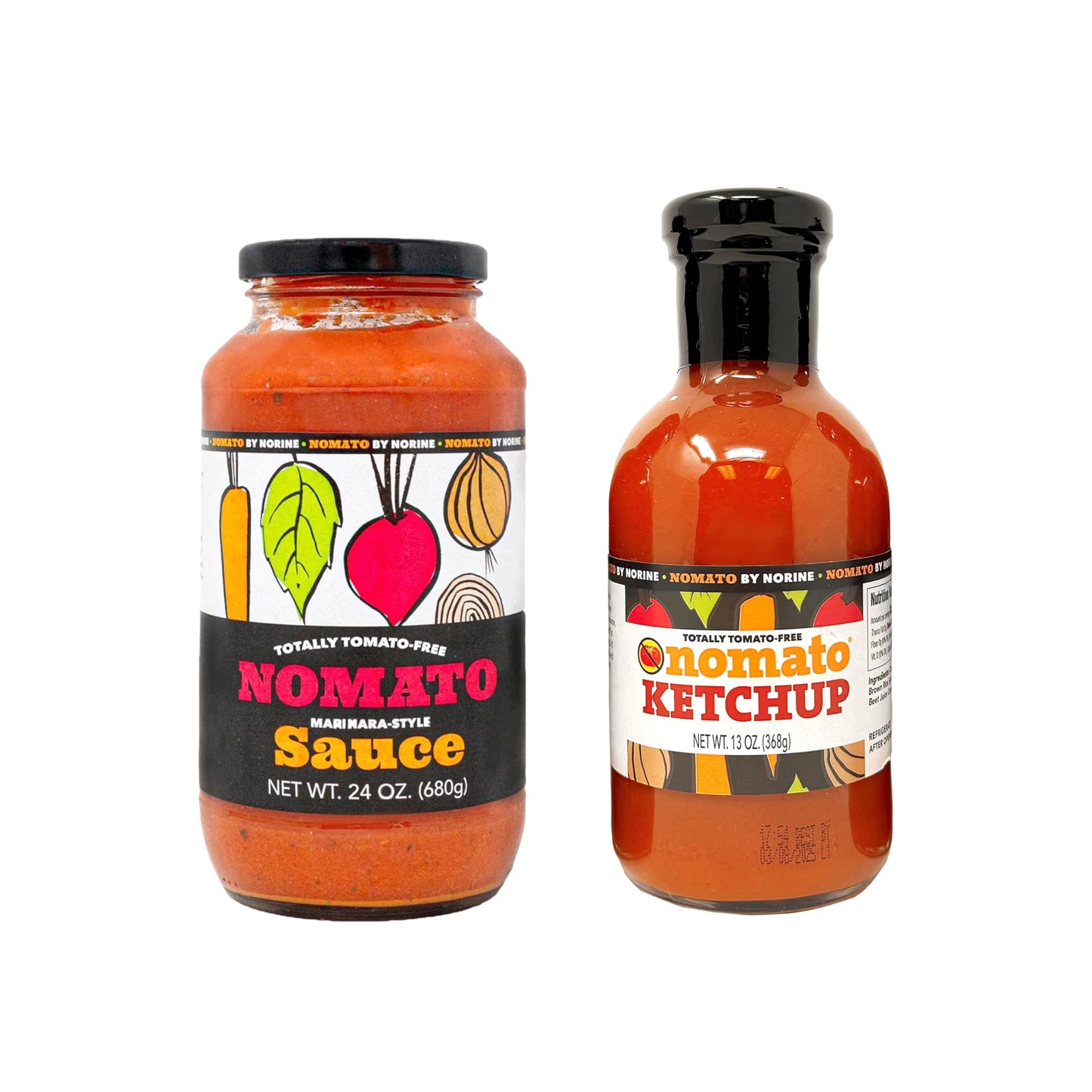Nomato Tomato-Free Marinara Sauce and Ketchup Bundle