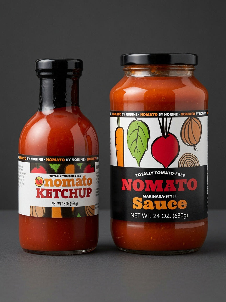 Nomato Tomato-Free Marinara Sauce and Ketchup Bundle