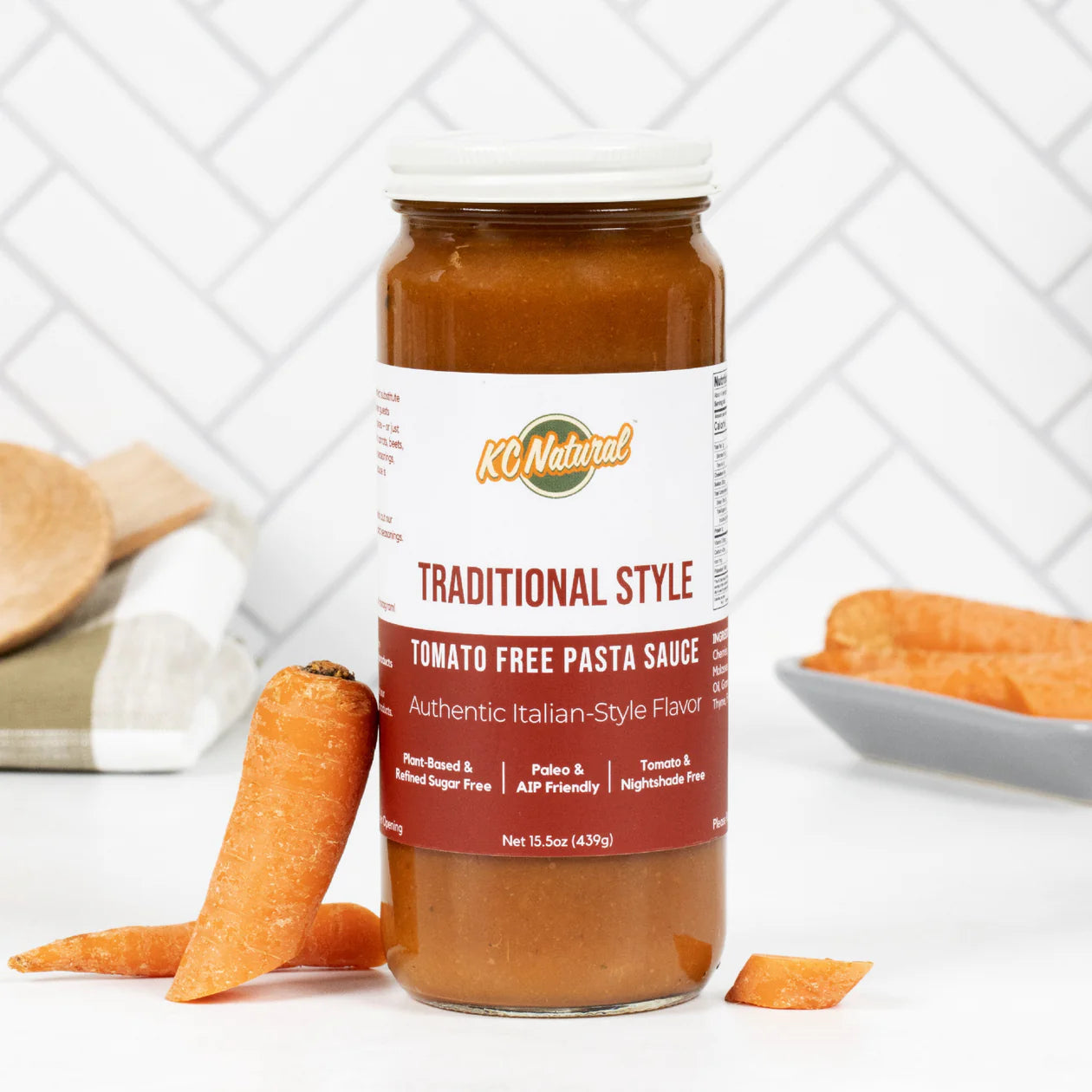 KC Natural Traditional Style, Tomato-Free Pasta Sauce (15.5 oz)