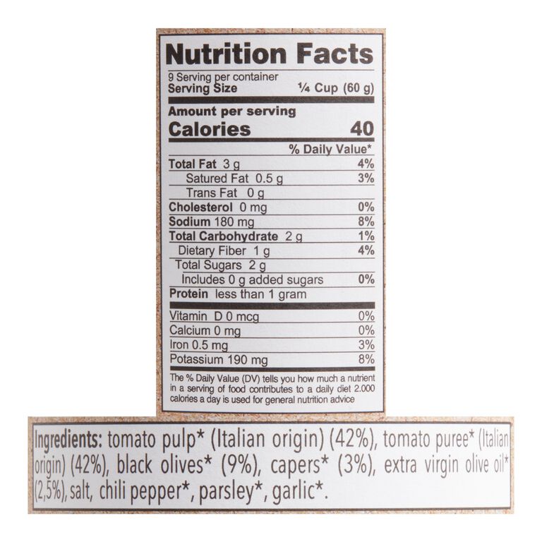 Bio Orto Organic Puttanesca Sauce, 350g (12.3 oz)