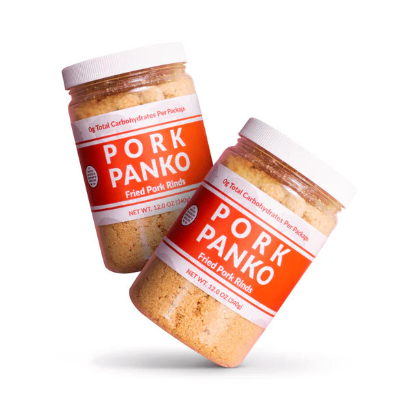 Pork Panko 0 Carb Pork Rind Breadcrumbs Bulk - Keto, Paleo Friendly, Naturally Gluten Free - 6/Case