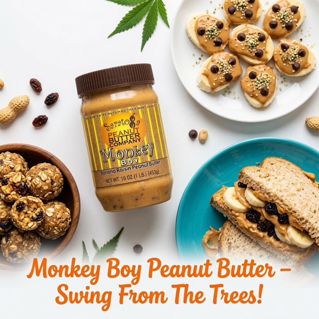 Monkey Boy Banana Raisin Peanut Butter – Swing From The Trees!