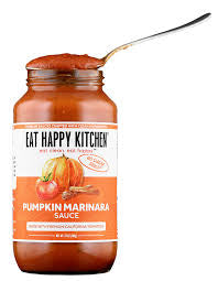 Eat Happy Kitchen Pumpkin Marinara Sauce – Luscious California Tomato, Gluten Free - Pack of 2