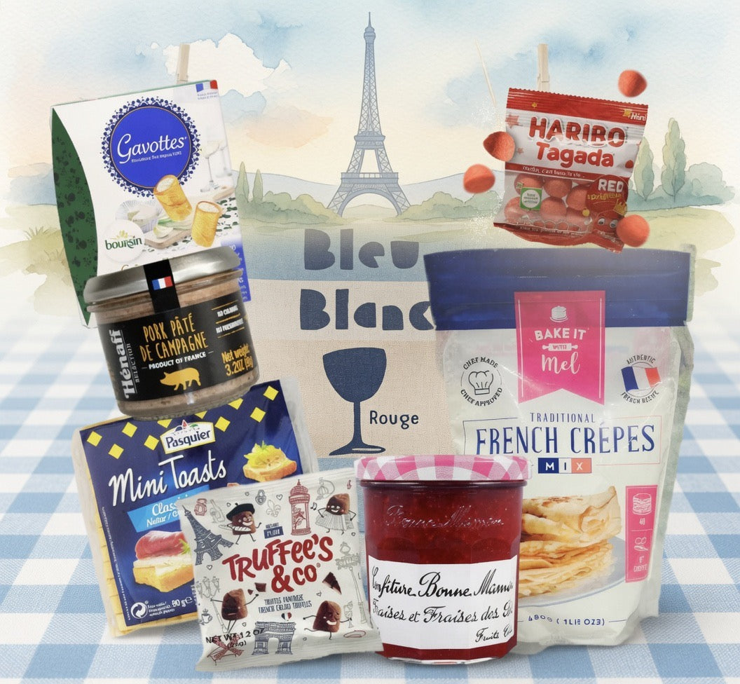 🇫🇷 Bleu Blanc Rouge Snacks Gift Set : France in a Box